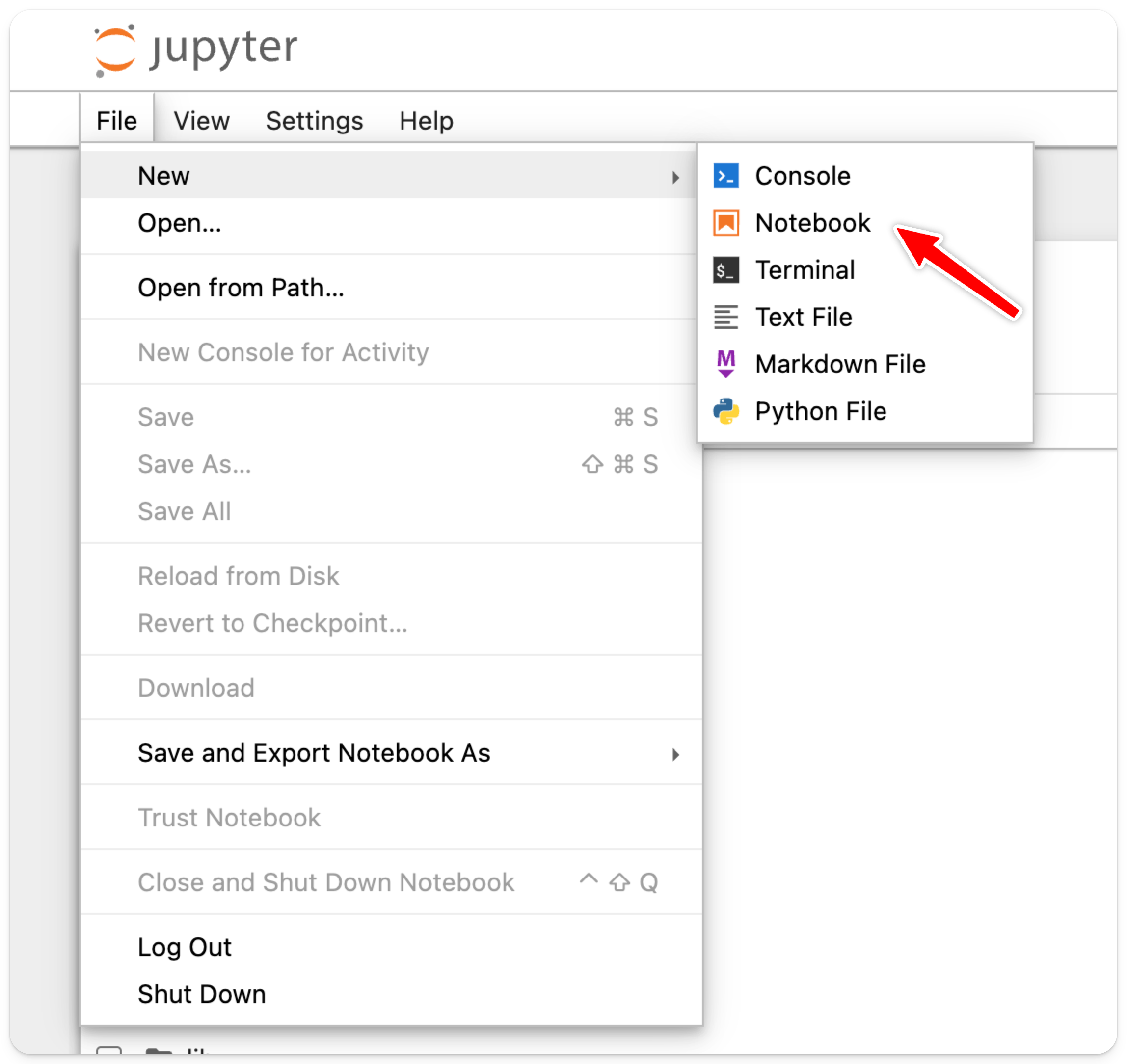 새 노트북 생성